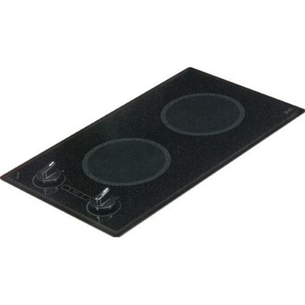 Kenyon Kenyon B41516 Mediterranean Series 2-burner Trimline Cooktop- black with analog control- two 6 .50 inch 240V UL - B41516