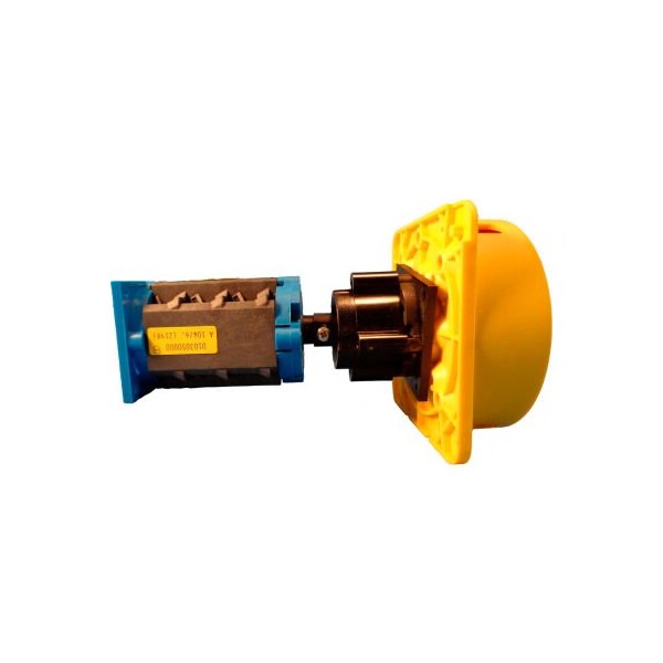 Controles Springer Co Springer Controls/MERZ A104/016-DR3, 16A, 3 polos, interruptor de desconexión, rojo/amarillo, montaje en riel DIN, con candado - A104/016-DR3