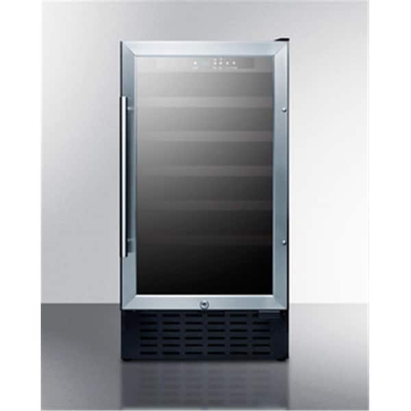 Summit 18 in. Wide Built-in Undercounter Wine Cellar with Digital Controls - SWC1840BCSS