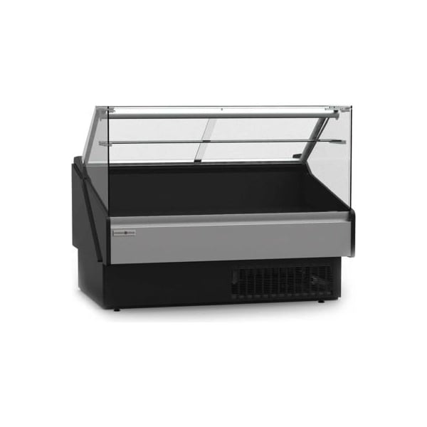 Mvp Group Hydra-Kool Curved Glass Deli Case with Rear Storage, 101-1/8"W x 43-3/8"D x 47-1/4"H - KPM-CG-100-S