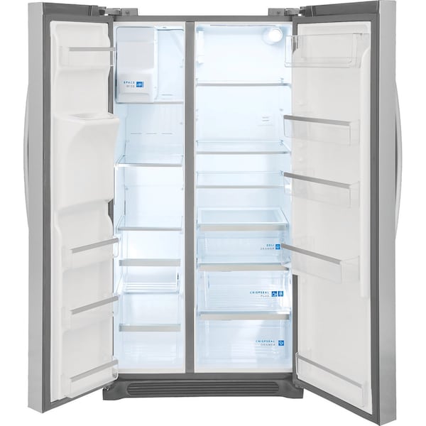 Almo Frigidaire Gallery 22.3 Cu. Ft. Stainless Steel Counter Depth Side by Side Refrigerator - GRSC2352AF
