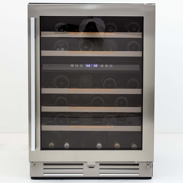 Avanti Avanti 46 Bottle ELITE Series Dual-Zone Wine Cooler, Stainless Steel with Black Cabinet - WCDE46R3S