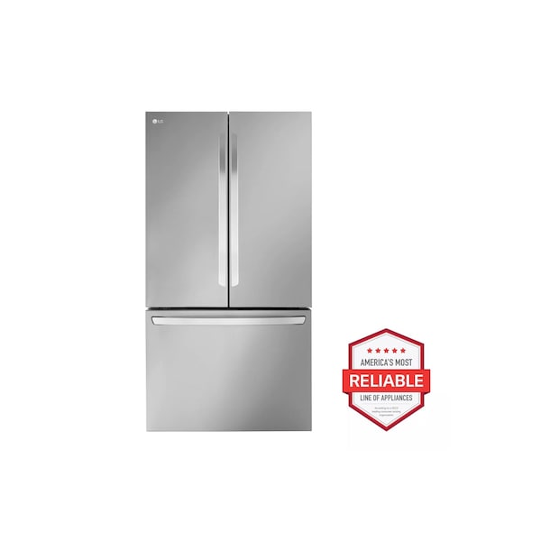 Almo 27 cu. ft. Counter-Depth French Door Refrigerator with Internal Water Dispenser and Ice Maker - LRFLC2706S