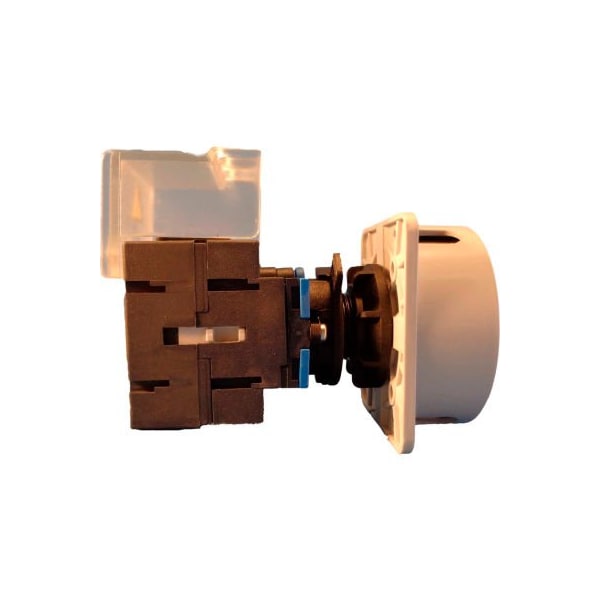 Controles Springer Co Springer Controls/MERZ ML1-040-CB3, 40A, 3 Polos, Interruptor de desconexión, Negro/Gris, Montaje central, Bloqueable - ML1-040-CB3