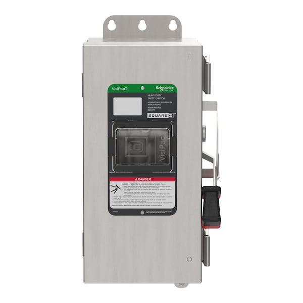 Interruptor de seguridad con fusible Schneider Electric, 600V AC/DC, 3 polos - VH361DSGL