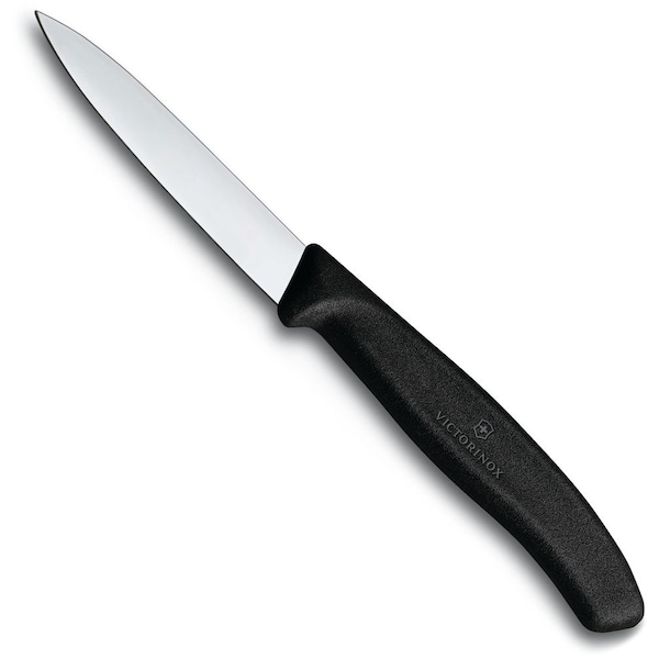 Swiss Army Brands 2024 Kitchen Swiss Classic Paring 30.25In Straight, Spear Point Blade, 5/8In Width At Handle Black - VIC-6.7603