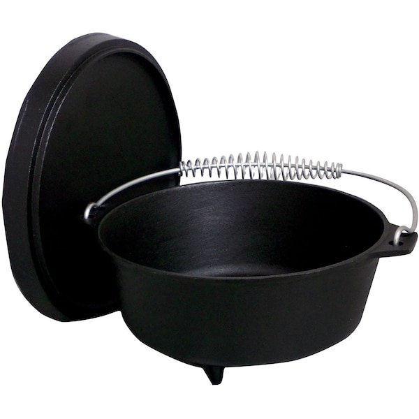 King Kooker Cast Iron, Dutch Oven with Feet, 8qt. - CI8SCF