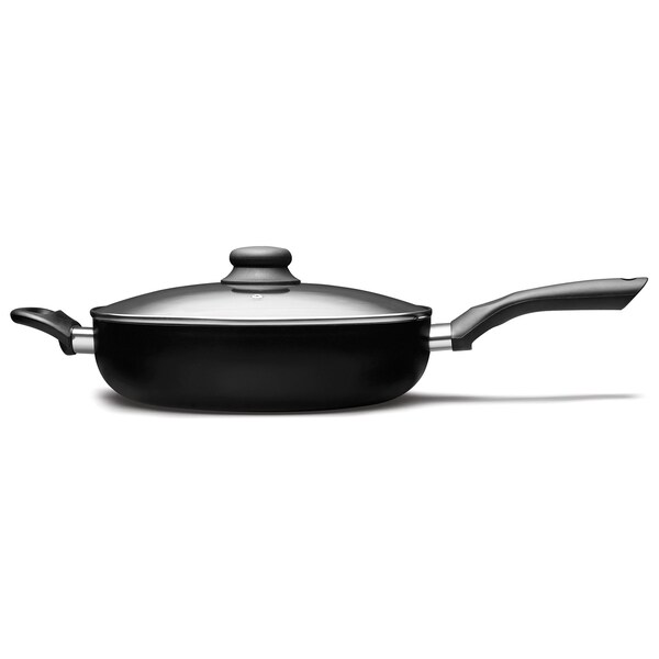 Starfrit Starbasix 11-Inch Nonstick Aluminum Deep Fry Pan with Lid - 034458-002-0000