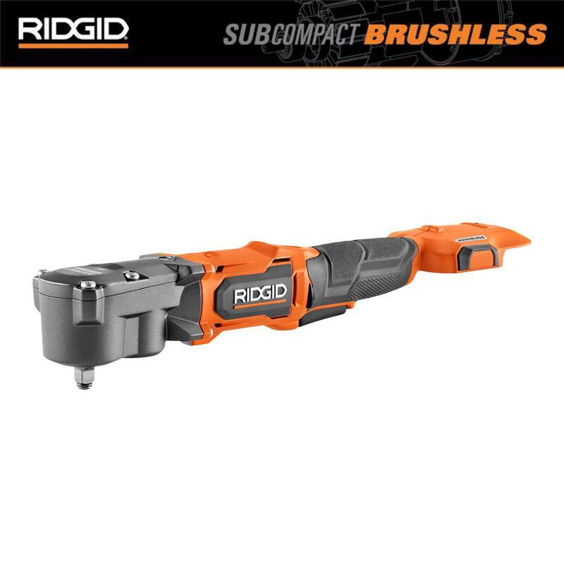 LLave de impacto angular derecha RIDGID 18V SubCompact sin escobillas de 3/8 pulgadas (Herramienta sola) - R8720B