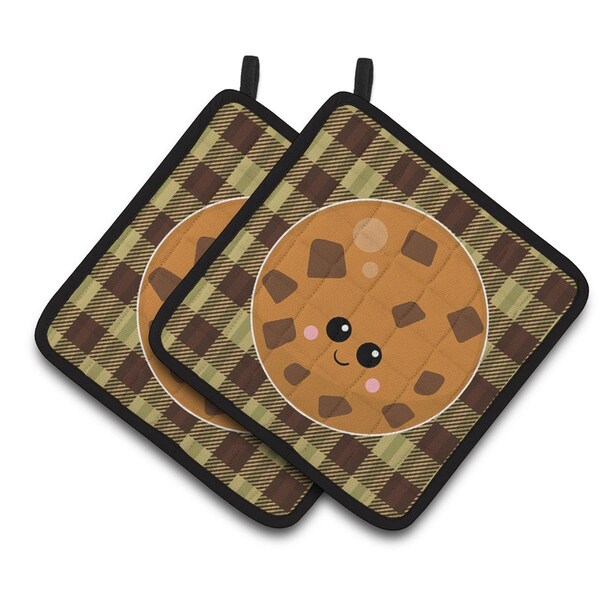 Carolines Treasures Cookie Face Pair of Pot Holders - BB7046PTHD