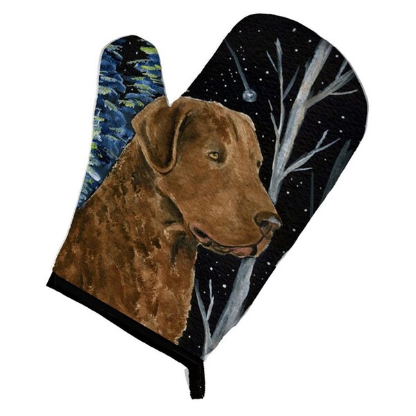 Carolines Treasures Starry Night Chesapeake Bay Retriever Oven Mitt - SS8411OVMT