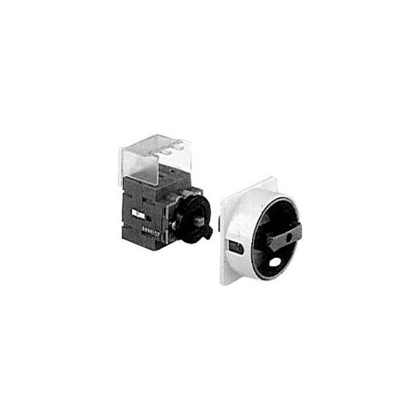 Controles Springer Co Springer Controls/MERZ A104/016-CB3, 16A, 3 polos, interruptor de desconexión, negro/gris, montaje central, con bloqueo - A104/016-CB3
