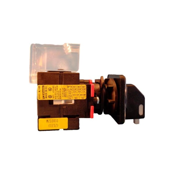 Controles Springer Co Springer Controls / MERZ ML1-040-CB2, 40A, 3 polos, interruptor de desconexión, negro/gris, montaje central, bloqueo - ML1-040-CB2
