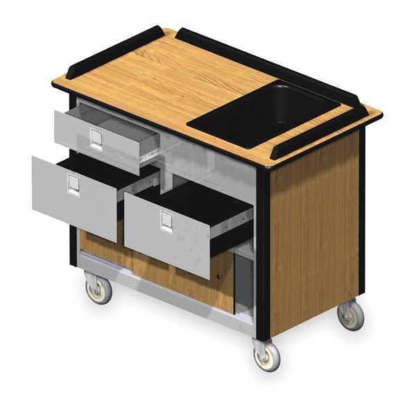 Lakeside Hydration Cart, Mobil, Stainless, 45x26x38 - 69030LM