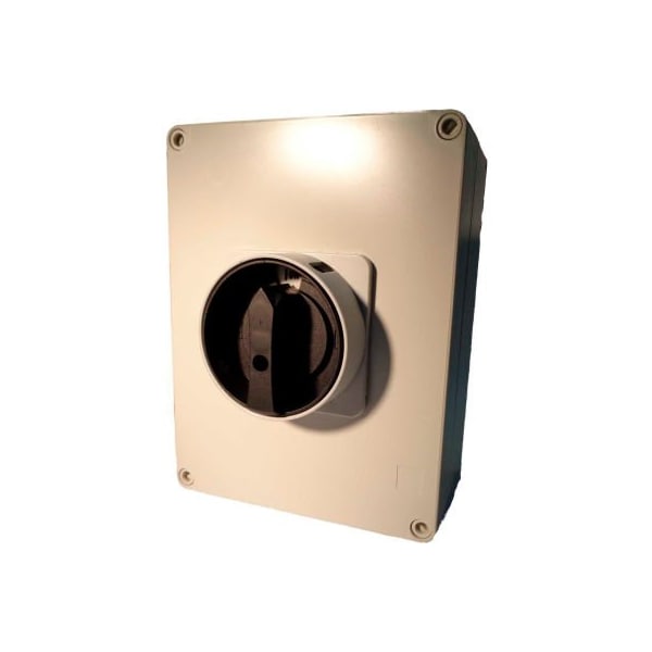 Controles Springer Co Springer Controls / MERZ, 63A, 3 polos, interruptor de desconexión cerrado, negro/gris - ML2-063-AB3E