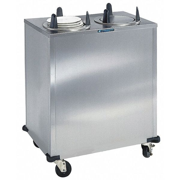 Lakeside Non Heated 2-Stack Plate Dispenser Cabinet; Fits Plates 6-5/8"-7-1/4" - 5207