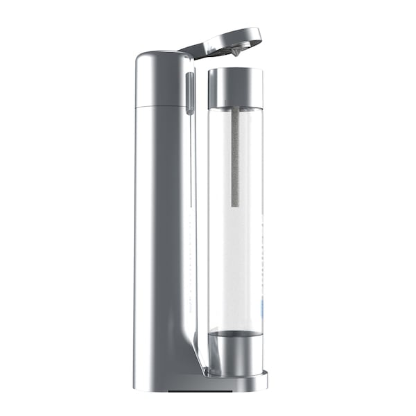 Drinkpod FIZZPod One Touch Sparking Soda Maker Machine with 3 Bottles- Polished Chrome - DPFZPOD1K-SLVR-CRM