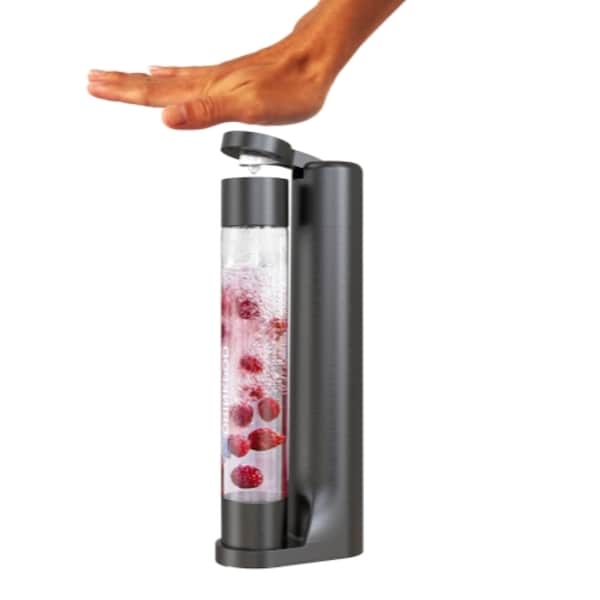 Drinkpod FIZZPod One Touch Sparking Soda Maker Machine with 3 Bottles- Black - DPFZPOD1KB