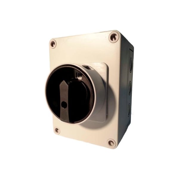 Springer Controls Co Springer Controls / MERZ ML1-025-AB3E, 25A, 3 polos, interruptor de desconexión montado, negro/gris - ML1-025-AB3E