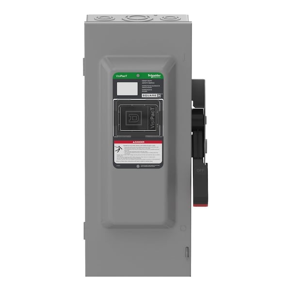 Interruptor de seguridad fusible Schneider Electric, 600V CA/CC, 3 polos - VH363N
