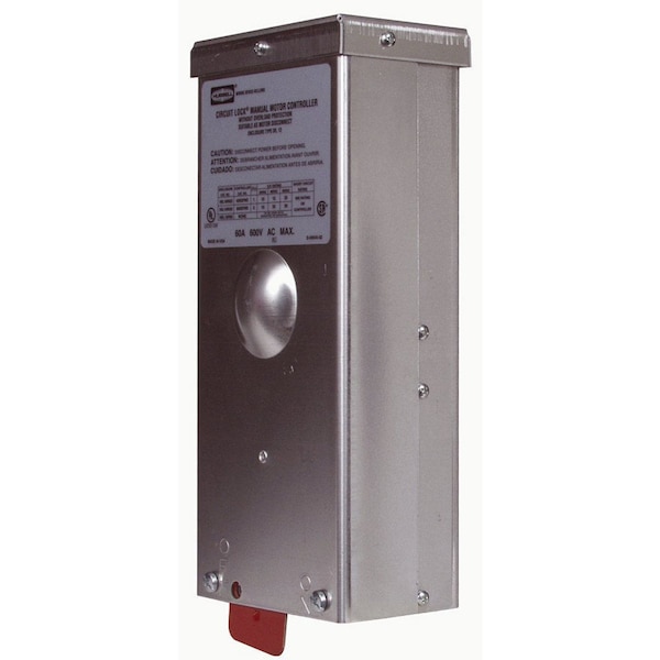 Interruptores y controles de iluminación Hubbell Wiring Device-Kellems, grado industrial, cajas de interruptores, desconexión de motores, solo caja, para 30, 40 y 60 amperios de aluminio, NEMA 3R - HBL16R90.
