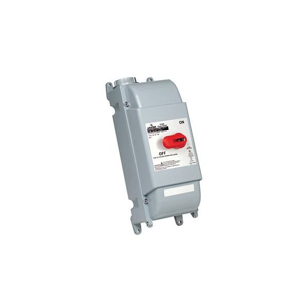 Interruptor de desconexión fusible encapsulado Leviton, 600V CA - DS60-FAX