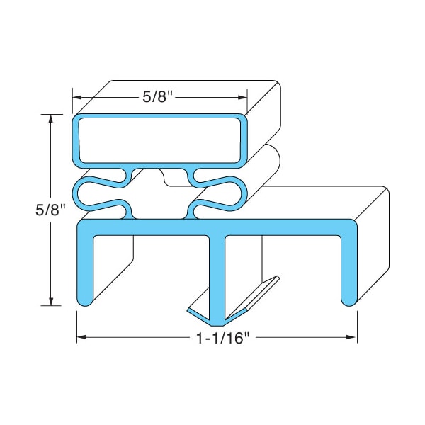 Norlake Door Gasket 32 1/2" X 79" - 3723
