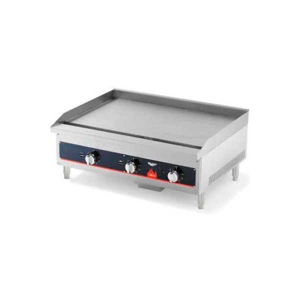 Vollrath Co Vollrath® Cayenne 36" Thermostatically Controlled Gas Griddle, 40723, 84000 BTU, 36"X27"X16" - 40723