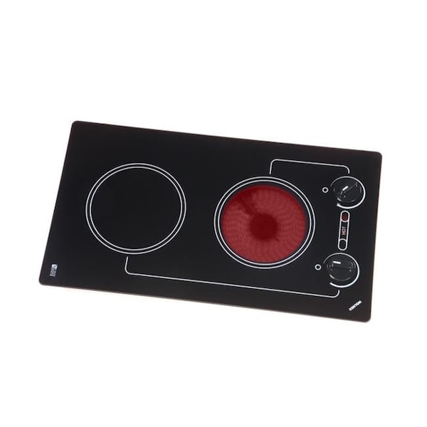Kenyon Kenyon B41601 Caribbean Series 2-burner Cooktop- black with analog control- two 6 .50 inch 120V UL - B41601