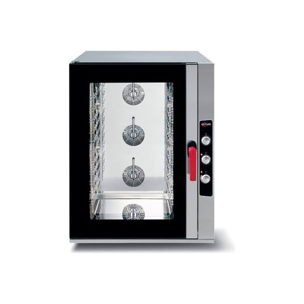 Mvp Group Axis Combi Oven, 41-3/8"W x 52-3/8"D x 40-9/16"H, 208-240V, 90.9A, 10 Shelves, Manual Controls - AX-CL10M