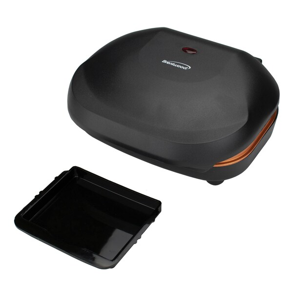 Brentwood Appliances 2-Serving Nonstick 750W Indoor Electric Copper Grill and Panini Press - TS-606BK