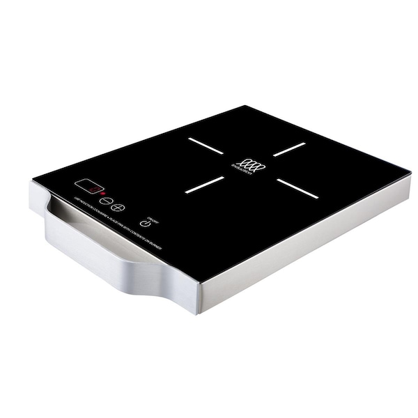 Equator Advanced Appliances Equator 11inch Portable, Single-Burner Induction Cooktop - with Handle - PIC 100 - Black