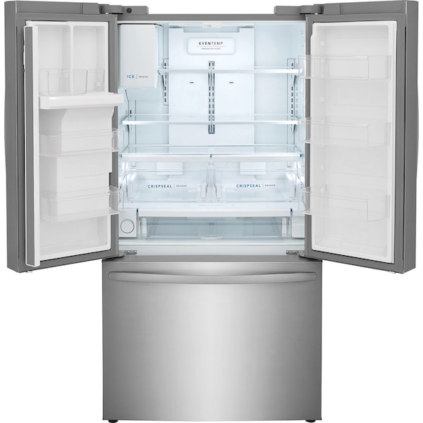 Almo Frigidaire 27.8 Cu. Ft. French Door Refrigerator in Stainless Steel - FRFS2823AS