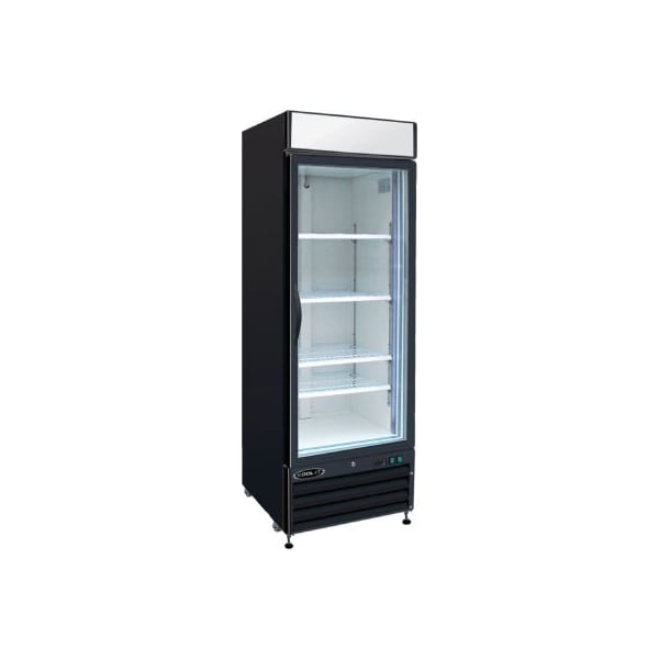 Mvp Group Corporation Kool-It KGF-23 - Freezer Merchandiser, 23 Cu. Ft., 1 Glass Door, Black, 79-1/2"H x 26-1/5"W - KGF-23