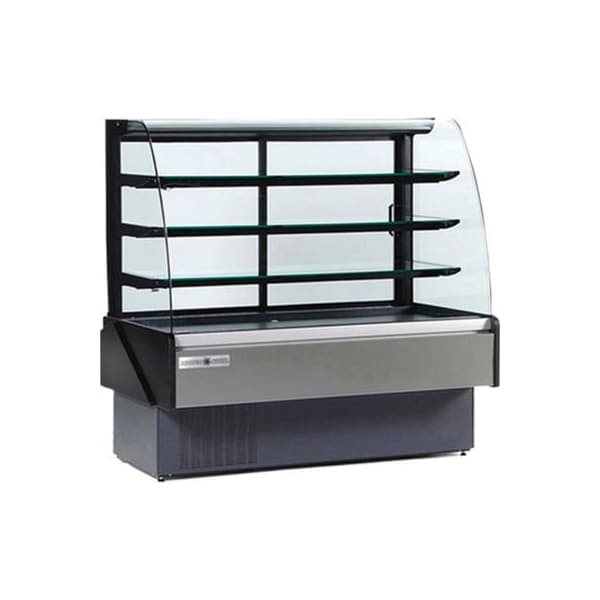 Mvp Group Hydra-Kool Full Service Bakery Case with Curved Glass, 60"W x 33-1/2"D x 53-3/4"H - KBD-CG-60-S