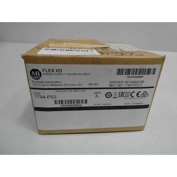 Allen Bradley ALLEN BRADLEY 1794-PS3 - 1794-PS3