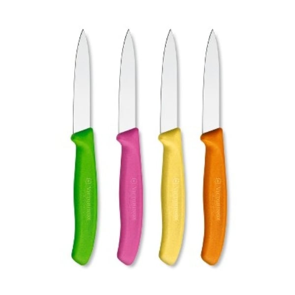 Swiss Army Brands 6.7606.4Us1 Kitchen Swiss Classic Sets 4-Piece Paring Set 30.25In Spear Point, Strt 1 Of Each Col - VIC-6.7606.L119-X2