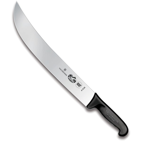 Swiss Army Brands Victorinox 41534 Kitchen Fibrox Pro Black Cimeter, 14In Blade - VIC-5.7303.36
