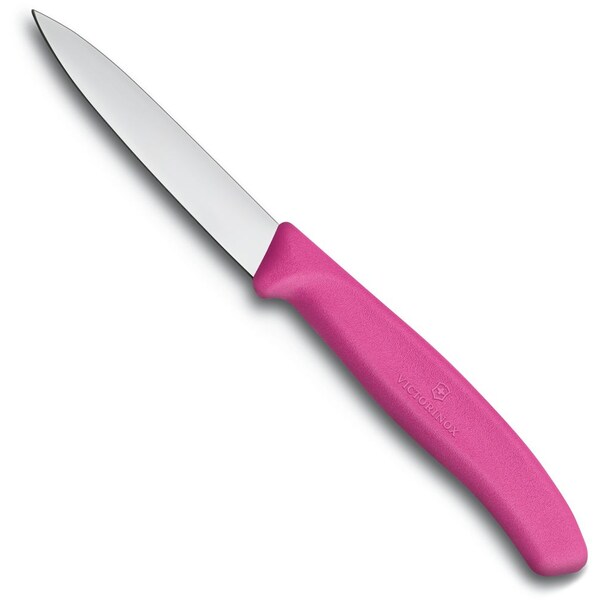 Swiss Army Brands Kitchen Swiss Classic Paring - Colored 30.25In Strt, Spear Point Blade, 5/8In Width At Handle Pink - VIC-6.7606.L115