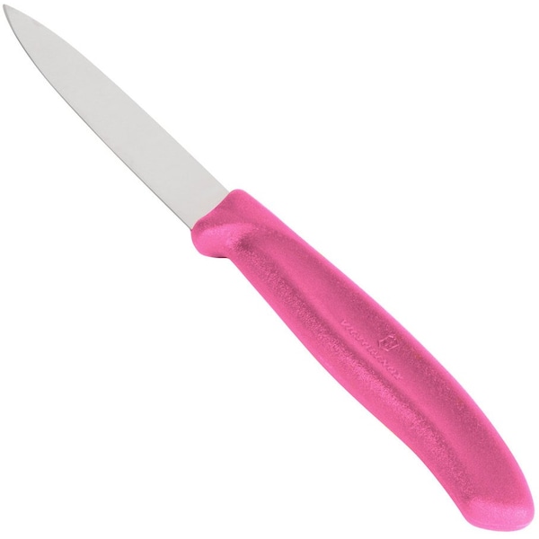 Swiss Army Brands Kitchen Swiss Classic Paring - Colored 30.25In Strt, Spear Point Blade, 5/8In Width At Handle Pink - VIC-6.7606.L115