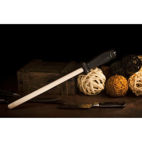Master Grade Impact-resistant Ceramic Rod, Straight End Cap, 9 Mohs, L11" Dia 0.6" - ST-3800