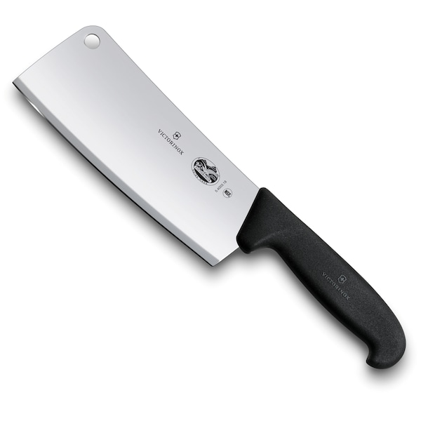 Swiss Army Brands 2023 Victorinox 40590 Kitchen Black Cleaver, 7In X 20.5In, 1 Lb. Restaurant - VIC-5.4003.18