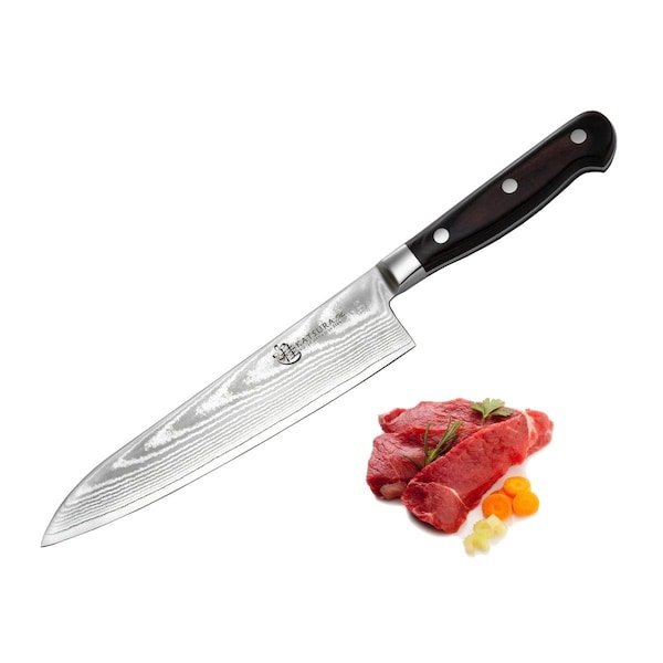 Katsura Cutlery 8 in. Japanese 67 Layers Damascus VG-10 Steel Gyutou Chef Knife - KGD10P