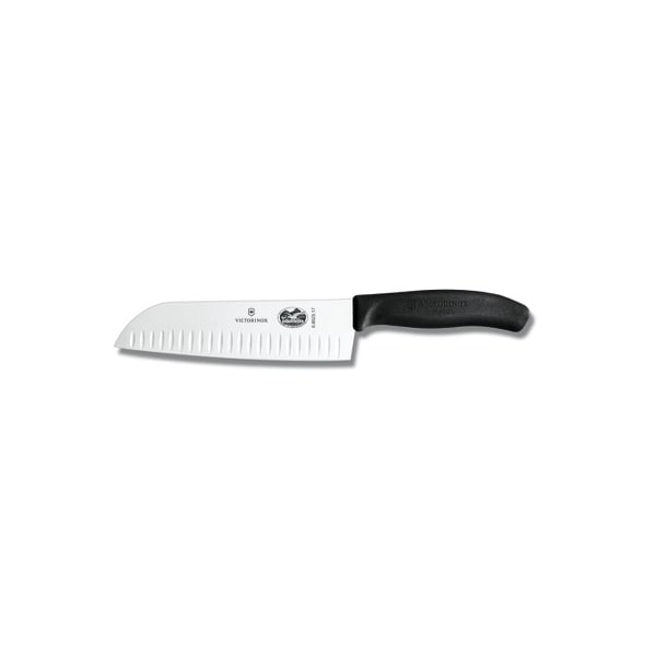 Swiss Army Brands 6.8523.17Us1 Kitchen Swiss Classic Santoku 7In Granton Blade, 10.75In Width At Handle Black - VIC-6.8523.17-X4