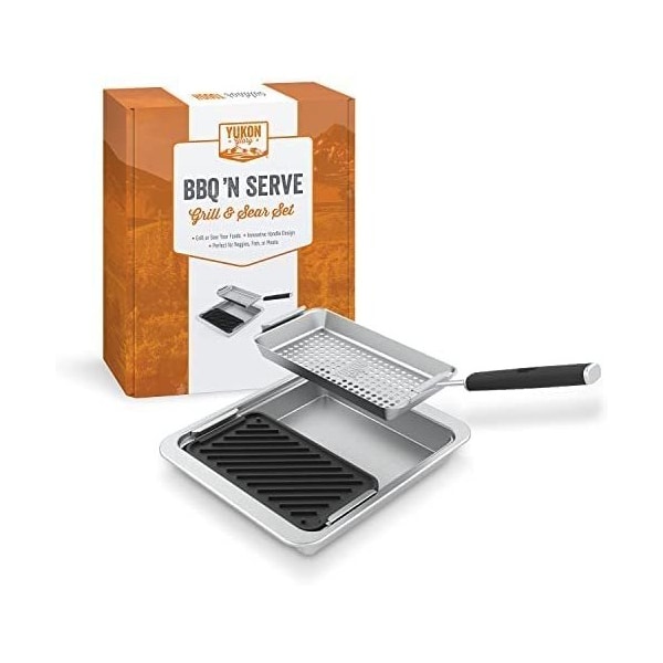 Yukon Glory 2/3 sized Cast Iron & Stainless Steel Combo - YG-666b