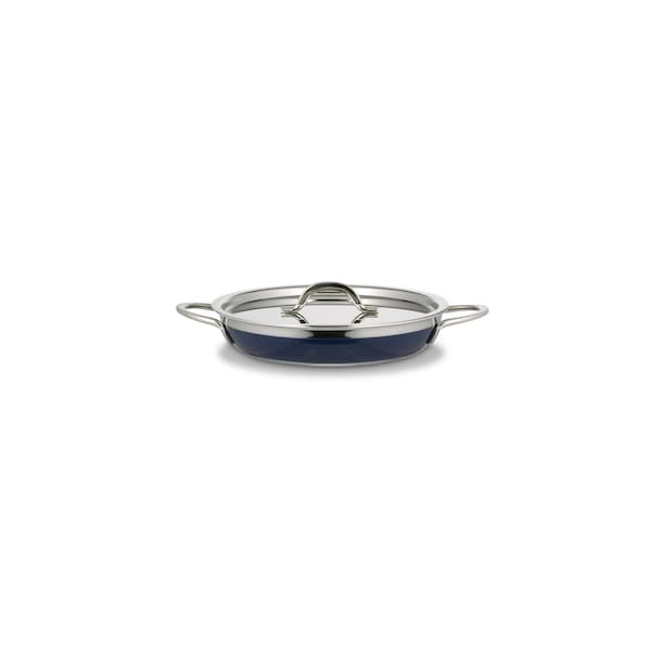 Bon Chef Classic Cntry French Col Saute Pan/Skillet W/Cover Dbl Handle  10 1/8 X 1 7/8  1 Qt 20 Oz - 60304COBALTBLUE