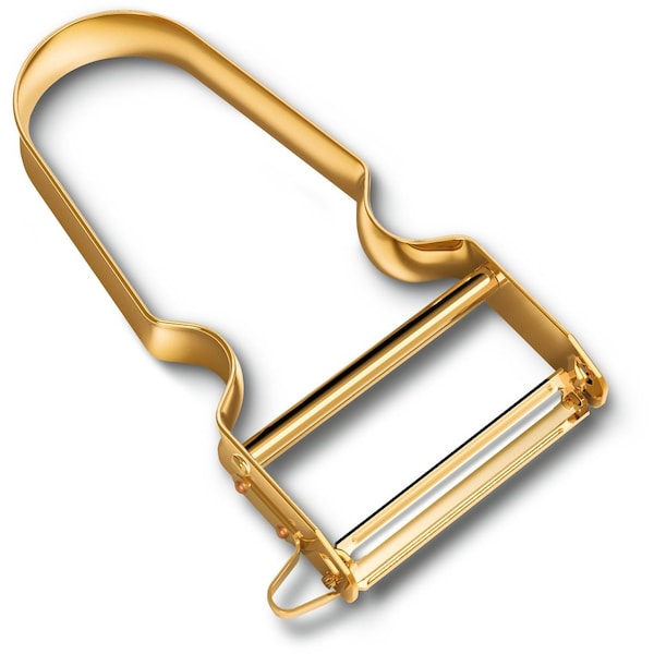 Swiss Army Brands 2024 Victorinox Kitchen Peeler Rex, Gold Plated Gold Plated - VIC-6.0900.88