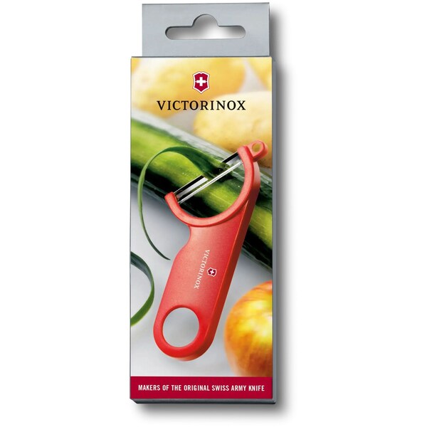 Swiss Army Brands 2024N Victorinox Kitchen Peeler, White, Carded - VIC-7.6073.7