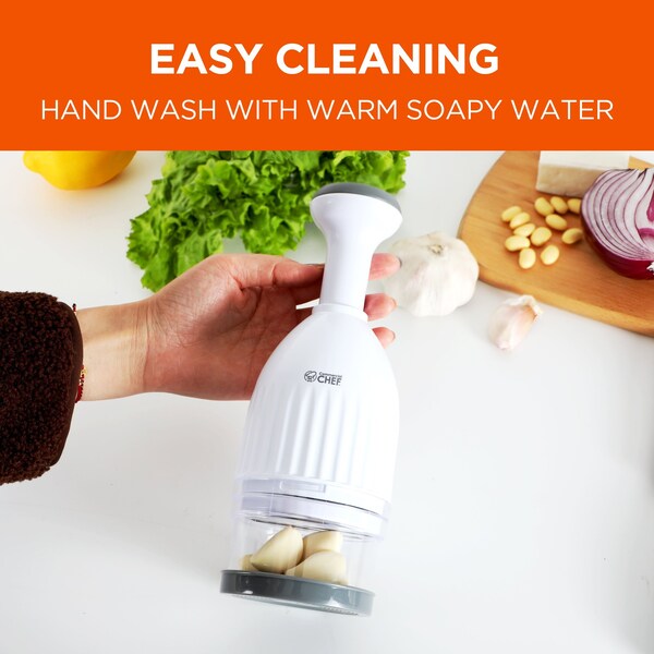 Commercial Chef Food Chopper, Manual Hand Chopper Dicer Easy to Clean, Press Chopper Mincer - CH1548