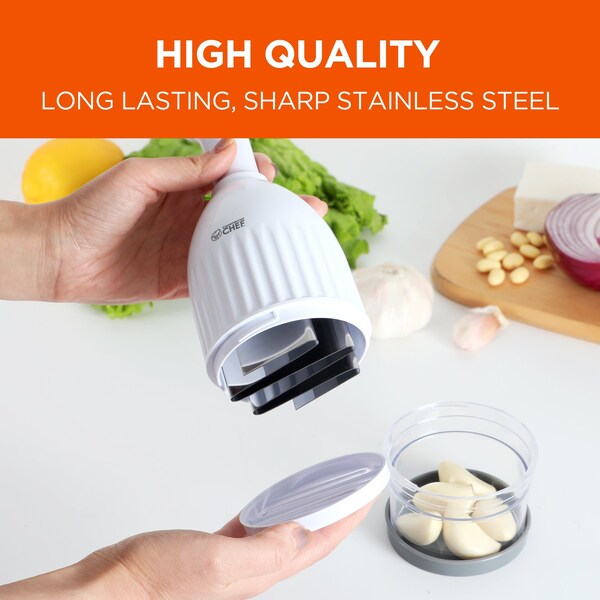Commercial Chef Food Chopper, Manual Hand Chopper Dicer Easy to Clean, Press Chopper Mincer - CH1548